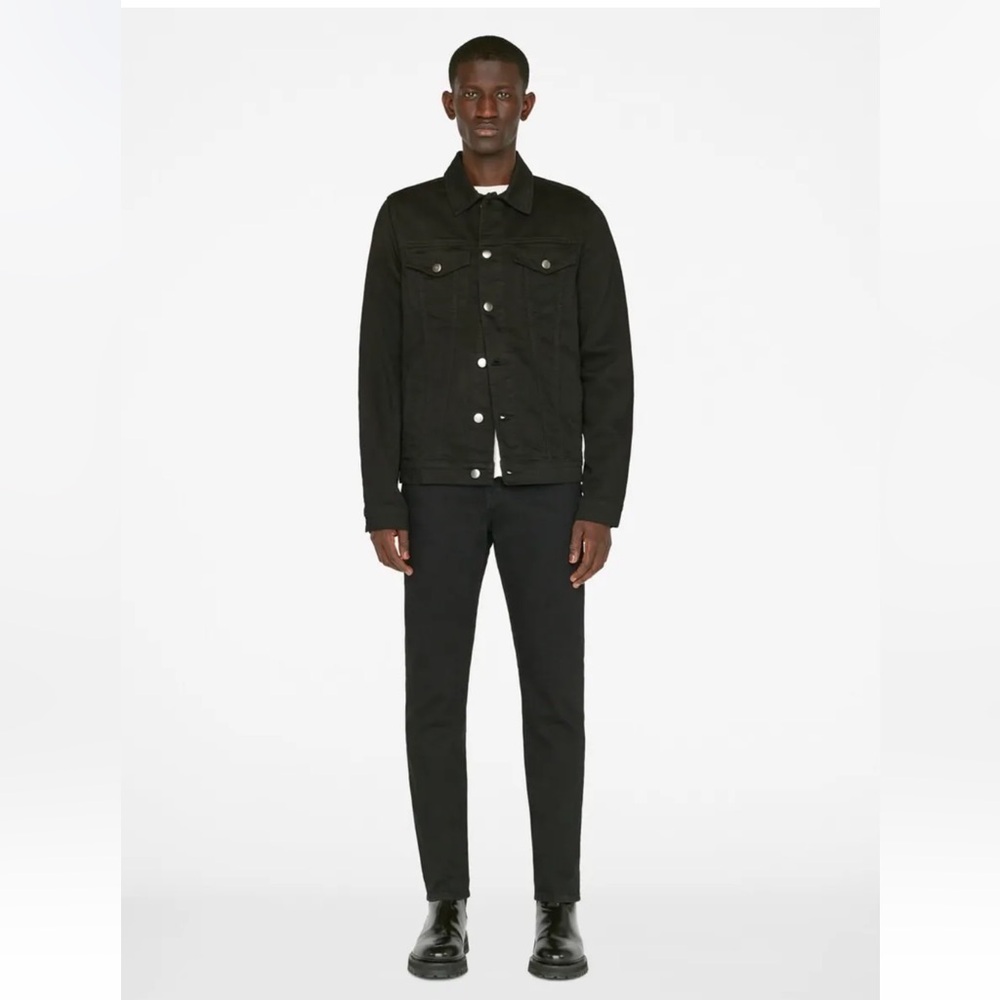Best! Frame Men’s L’Homme Black Jean Denim Jacket - Size Small - Vintage Black